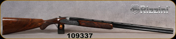 Rizzini - 28Ga/2.75"/29" - Regal EM Small - Round Body - O/U - Grade 3 Turkish Walnut Prince of Wales stock w/rounded forend/Coin Finish Roundbody ornamental scroll/Blued Barrels, Box lock, automatic ejectors, single selective trigger - S/N 109337