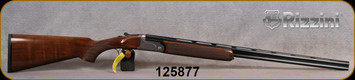 Rizzini - 410Ga/3"/28" - BR110 Light Luxe - Oil-Finish Turkish Walnut Stock w/ Checkered Pistol Grip, Rounded Forend/game scene & ornamental scroll engraving Grey Anodized Receiver/Blued Barrels, Single Select Trigger, S/N 125877