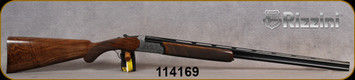 Rizzini - 410Ga/3"/28" - Round Body EM - Select Grade III Turkish Walnut Stock w/ Checkered Prince of Wales Grip, Rounded Forend/Floral Scroll Engraved Coin Finish Receiver/Blued Barrels, Single Select Trigger, Auto Ejectors, S/N 114169