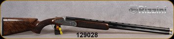 Rizzini - 12Ga/3/30" - S2000 Sporting - Grade 2.5 Turkish walnut sporting stock w/Rounded forend & 26 LPI checkering/Coin Finish Fully engraved frame & Sideplates/Blued Barrels, Fixed ramped rib, (5)Extended nickel-coated chokes, S/N 129028