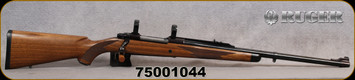 Consign - Ruger - 375H&Hmag - RSM Safari Magnum Gen II - Select Black Walnut w/Ebony Forend Tip/Blued, 23"Barrel, c/w 1"Ruger rings - low rounds fired