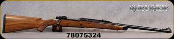 Consign - Ruger - 416Rigby - RSM Safari Magnum Gen I - Select Black Walnut w/Ebony Forend Tip/Blued, 24"Magnaported Barrel, c/w 30mm Warne QD rings - low rounds fired