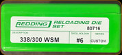 Redding - Full Length Sets - 338/300 WSM w/Tapered Button - Custom - 80716