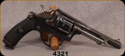 Used - Swiss Ordnance - 7.5Swiss - Model 1882 - Antique Revolver - Black checkered grips/Blued Finish, 4.5"Barrel, stainless hammer & Trigger - Letter of antiquity included - NO PAL REQUIRED