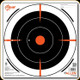 Allen - EZ Aim - Bullseye Target - 8" - Black/Orange/White - 26pk - 15246