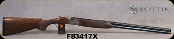 Beretta - 28Ga/2.75"/28" - Model 686 Silver Pigeon I - O/U - Oil-Finished Walnut Stock/scroll-engraved receiver/Cold Hammer Forged Barrels, 3pc. Mobilchoke, Mfg# A3W47P3L2AA311, S/N F83417X
