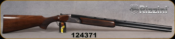 Rizzini - 20Ga/3"/28" - BR110 Light Luxe - Oil-Finish Turkish Walnut Stock w/Checkered Pistol Grip, Rounded Forend/game scene & ornamental scroll engraving Grey Anodized Receiver/Blued Barrels, Single Select Trigger, S/N 124371
