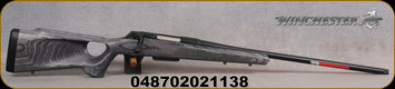 Winchester - 223Rem - XPR Thumbhole Varmint SR - Gray laminate finish thumbhole stock w/raised cheekpiece/matte blued steel finish, 24"Barrel, M.O.A. Trigger System, Mfg# 535727208