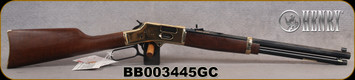 Henry - 45LC - Big Boy Brass Side Gate - Lever Action Rifle - American Walnut Stock/Brass Receiver/Blued Steel, 20" Octagonal Barrel, Mfg# H006GC