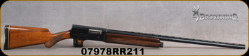 Consign - Browning - 12Ga/2.75"/30" - A5 - Semi-Auto - Walnut Prince of Wales Grip/Engraved Receiver/Blued Finish, approx.200rds fired