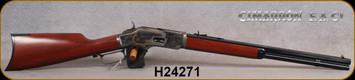 Cimarron - Uberti - 32WCF - Model 1873 Short Rifle - Lever Action Rifle - Walnut Stock/Forearm/Case Hardened Frame/Blued Finish, 20" Octagon Barrel, 10 Round Capacity, Mfg# CA293, S/N H24271
