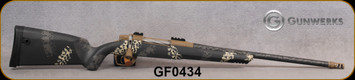 Gunwerks - 7mmPRC - ClymR Rifle System - Carbon Tan - Carbon Fiber Stock/Titanium GLR Action/20"Carbon Wrap Barrel, Barrett Brown Finish, Directional Muzzle Brake, Low Pro 2pc 20 MOA bases