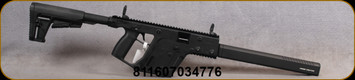 Kriss Vector - 10mm - Model CRB Gen 2 - Semi-Automatic - Black M4 Stock/Square Barrel Shroud, 18.6"Black Nitride (QPQ) Finish, 4140 Chrome Moly Threaded Barrel, Mfg# KV10-CBL20CA