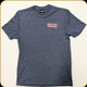 Ithaca - District Perfect Blend Soft Tee w/Classic Logo T-Shirt - Heathered Navy Blue - Large