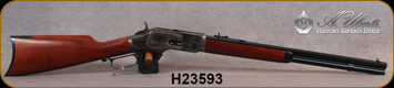 Uberti - 357Mag - Model 1873 Short Rifle - Lever Action Rifle - Walnut Stock/Forearm/Case Hardened Frame/Blued Finish, 20" Octagon Barrel, 10 Round Capacity, Mfg# 271, S/N H23593