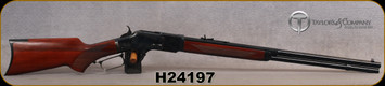 Taylor's & Co - 357Mag - Model 1873 Rifle Pistol Grip 1/2 Octagonal - Lever Action - Checkered walnut Pistol grip stock/Case hardened steel frame/Blued steel, 24.25"Half octagonal barrel, Mfg# 550279, S/N H24197