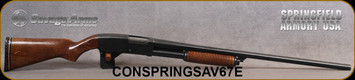 Consign - Springfield - Savage - 12Ga/2.75"/28" - Model 67E - Pump Action - Walnut Stock/Blued finish, bead front sight - 100rds fired - no visible serial number