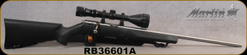 Consign - Marlin - 22WMR - XT-22 Magnum - Black Synthetic/Stainless Finish, 22"Heavy Barrel, c/w (1)5rd & (1)7rd magazine, Nikko Stirling Mountmaster 3-9x50mm Rifle Scope, 4Plex reticle - orig.scope box