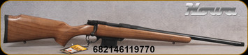 Howa - 223Rem - M1500 Mini Action Walnut Hunter - Bolt Action Rifle - Monte Carlo Walnut Stock/Blued Steel Finish, 20"Threaded Heavy Barrel, 5rd Detachable Magazine, Mfg# HWH223HB, STOCK IMAGE