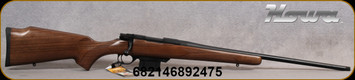 Howa - 6mmARC - M1500 Mini Action Walnut Hunter - Bolt Action Rifle - Monte Carlo Walnut Stock/Blued Steel Finish, 22"Threaded(1/2x28")Standard Barrel, 5rd Detachable Magazine, Mfg# HWH6ARC, STOCK IMAGE
