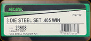 RCBS - 3-Die Steel Legacy Set - 405 Win - 23608