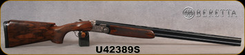 Consign - Beretta - 20Ga/3"/28" - Model 690 Lady Vittoria Field - Walnut Stock w/Semi-Beavertail forend/Engraved Nickle Finish Receiver/Excelsior HAS Steel Barrels, 13.25"LOP - c/w 5pcs chokes - less than 300rds fired - in orig.case