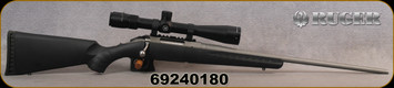 Used - Ruger - 243Win - American Synthetic - Bolt Action - Black Synthetic Stock/Satin Stainless, 22"Barrel, c/w Vortex Viper, 6.5-20x44mm, mil-dot reticle - only 20 rounds fired