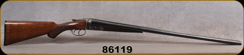Consign - Fox - 12Ga/30" - Sterlingworth - SxS Shotgun - Walnut Pistol Grip stock/Case Hardenened Receiver/Blued Barrels - in S.P. Gemmill leather shotgun case