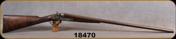 Consign - Parker Bros - 10Ga/32"  -  F Grade Hammer Shotgun - Grade AA Walnut English Grip Stock/Nickel Receiver/Brown Patina, SxS Twist Barrels, Mfg.1880