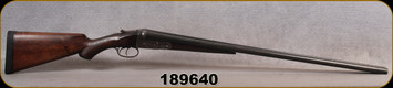 Consign - Parker Bros - 12Ga/2.75"/30" - VH - SxS Vulcan - Select Walnut Capped pistol Grip stock/Blued Finish, Mid-bead & Brass Bead front sight, M/M Chokes, Double Trigger, mfg.1920