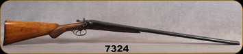 Consign - William Parkhurst - 28Ga/28" - Hammer Shotgun - Walnut Prince of Wales grip/Antique Patina/Blued, SxS Laminated Steel Barrels