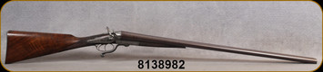 Consign - Charles Boswell - 12Ga/30" - Hammer Shotgun - Under Lever - Select Walnut English Grip Stock/Nickel Finish/Damascus Barrels - in non-original green box