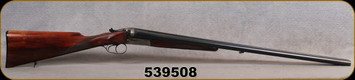 Consign - Simson-Suhl - 12Ga/30" - Special SG1 - SxS Shotgun - Dark Walnut English Grip Stock/Engraved Scalloped Receiver/Blued Barrels, Brass Bead front sight, sling swivels