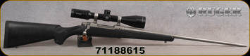 Consign - Ruger - 7mmRemMag - M77 Hawkeye - Black Synthetic Stock/Satin Stainless, 24"Barrel, Vortex Viper, 4-16x50, Dead-Holdold BDC Reticle