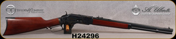 Taylor's & Co - Uberti - 357Mag - 1873 Rifle - Straight-Grip Walnut Stock/Case Hardened Frame/Blued, 20"Octagonal Barrel, Buckhorn Rear sight, Mfg# 550173, S/N H24296