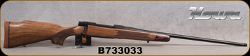 Howa - 6.5PRC - M1500 Super Deluxe - Bolt Action Rifle -  Deluxe Turkish Walnut Stock w/Laminate Caps/Blued Finish, 24"Threaded(1/2"-28)Barrel, Hinged Floorplate, Mfg# HWH65PRCLUX, S/N B733033