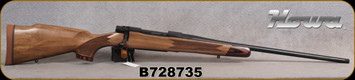 Howa - 30-06Sprg - M1500 Super Deluxe - Bolt Action Rifle -  Deluxe Turkish Walnut Stock w/Laminate Caps/Blued Finish, 22"Threaded(1/2"-28)Barrel, Hinged Floorplate, Mfg# HWH3006LUX, S/N B728735