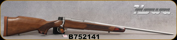 Howa - 270Win - M1500 Super Deluxe Stainless - Bolt Action Rifle -  Deluxe Turkish Walnut Stock w/Laminate Caps/Stainless Finish, 22"Non-Threaded Standard Barrel, Hinged Floorplate, Mfg# HWH270SNTCLUX, S/N B752141