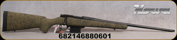 Howa - 223Rem - 1500 Mini Action HS Precision - Bolt Action Rifle - Green w/Black Web HS Precision Stock/Blued, 22"Threaded(1/2x28)Barrel, detachable magazine, Mfg# HHS223GRNBLK
