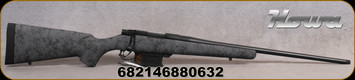 Howa - 6mmARC - 1500 Mini Action HS Precision - Bolt Action Rifle - Grey w/Black Web HS Precision Stock/Blued, 22"Threaded(1/2x28)Barrel, detachable magazine, Mfg# HHS6ARCGRYBLK