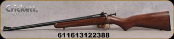Keystone Sporting Arms - 22LR - Crickett G2 -LH -  Bolt Action Single Shot Youth Rifle - Walnut Stock/Blued Finish, 16.125"Barrel , Mfg# KSA2238LH