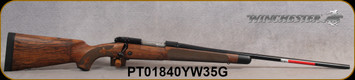 Winchester - 270Win - Model 70 Super Grade French Walnut - Bolt Action Rifle - AAA French Walnut Stock w/Ebony Forearm Tip/'Super Grade' Engraved Hinged Floorplate/Polished Blued, 26"Barrel, Mfg# 535239226, S/N PT01840YW35G