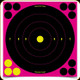 Birchwood Casey - Shoot-N-C - Reactive Target - 8" Pink Bulls-Eye - 6pk - BC-34808