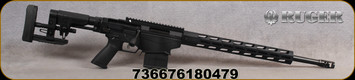 Ruger - 308Win - Precision Rifle Gen 3 - Bolt Action Rifle - Black Oxide/Hardcoat Anodized Folding, Adjustable Ruger Precision MSR stock/20", Cold Hammer-Forged, 5R Rifling, Threaded(5/8''-24), Mfg# 18047