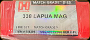 Hornady - Full Length Dies - 338 Lapua Mag - 544399