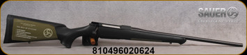 Sauer - 243Win - Model S100 Classic XT - Bolt Action Rifle - Black Synthetic ERGO MAX Stock/Blued Finish, 22"Barrel, 5 Round Magazine, Adjustable Trigger, Mfg# S1S243