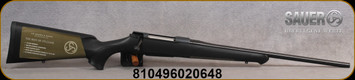 Sauer - 308Win - Model S100 Classic XT - Bolt Action Rifle - Black Synthetic ERGO MAX Stock/Blued Finish, 22"Barrel, 5 Round Magazine, Adjustable Trigger, Mfg# S1S308