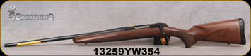 Browning - 308Win - X-Bolt Hunter Left Hand - Bolt Action Rifle - Satin walnut checkered grip stock/Matte Blued, 22"Barrel, 4rd Detachable Magazine, Mfg# 035255218, S/N 13259YW354