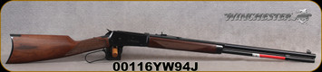 Winchester - 30-30Win - Model 1894 Sporter - Lever Action - Walnut Stock/Blued, 24"Barrel, 1/2 Octagon, 1/2 Round, c/w scope mounts, Mfg# 534178114, S/N 00116YW94J