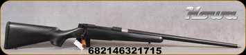 Howa - 6.5Creedmoor - M1500 Carbon Elevate - Short Action Rifle - Stockys Carbon fiber stock finish/Blued, 24"Carbon Wrapped, #7Contour, Threaded(5/8-24)barrel, Hinged Floorplate, Mfg# HCE65C